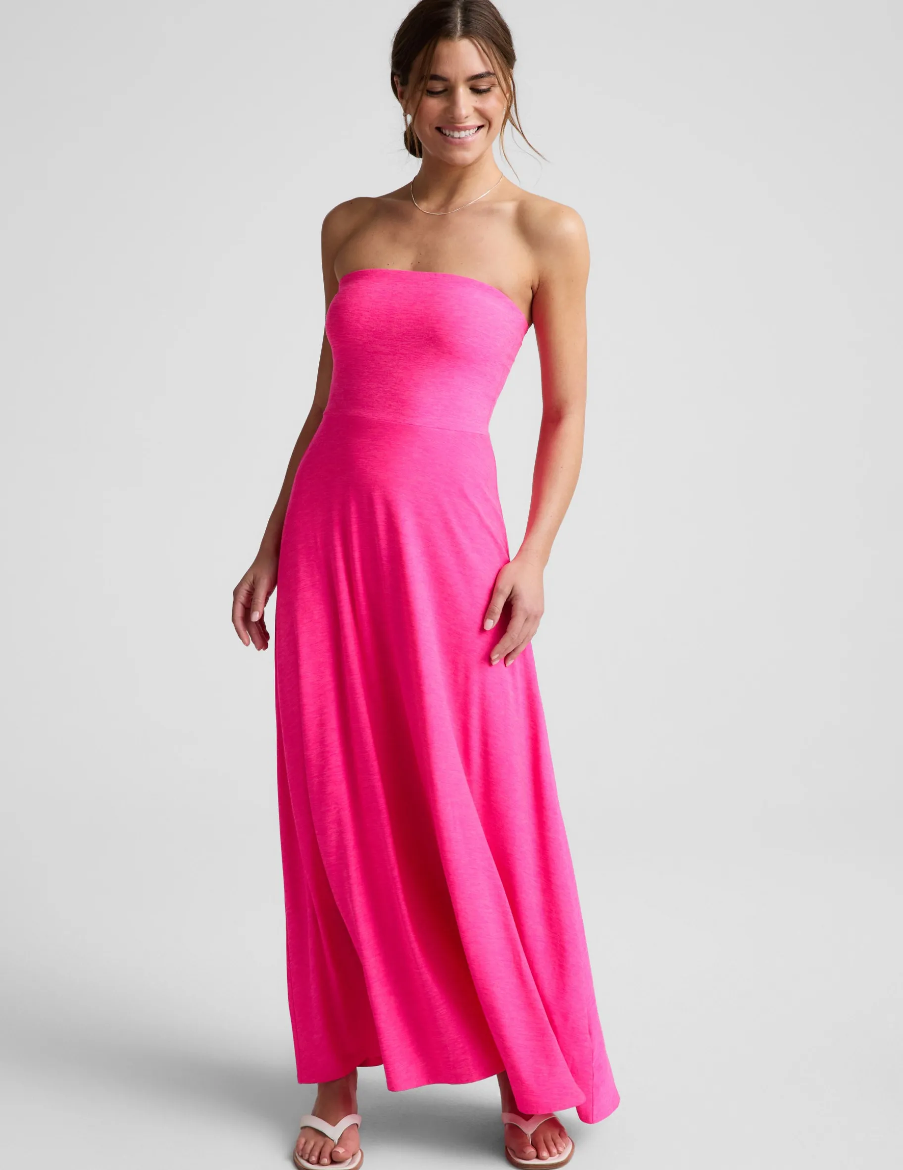 Featherweight Strapless Maxi Dress
