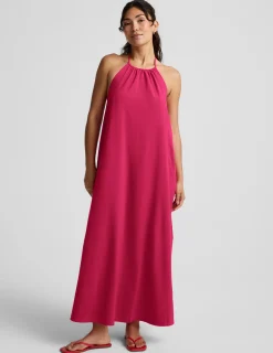 Go With The Flow Halter Dress