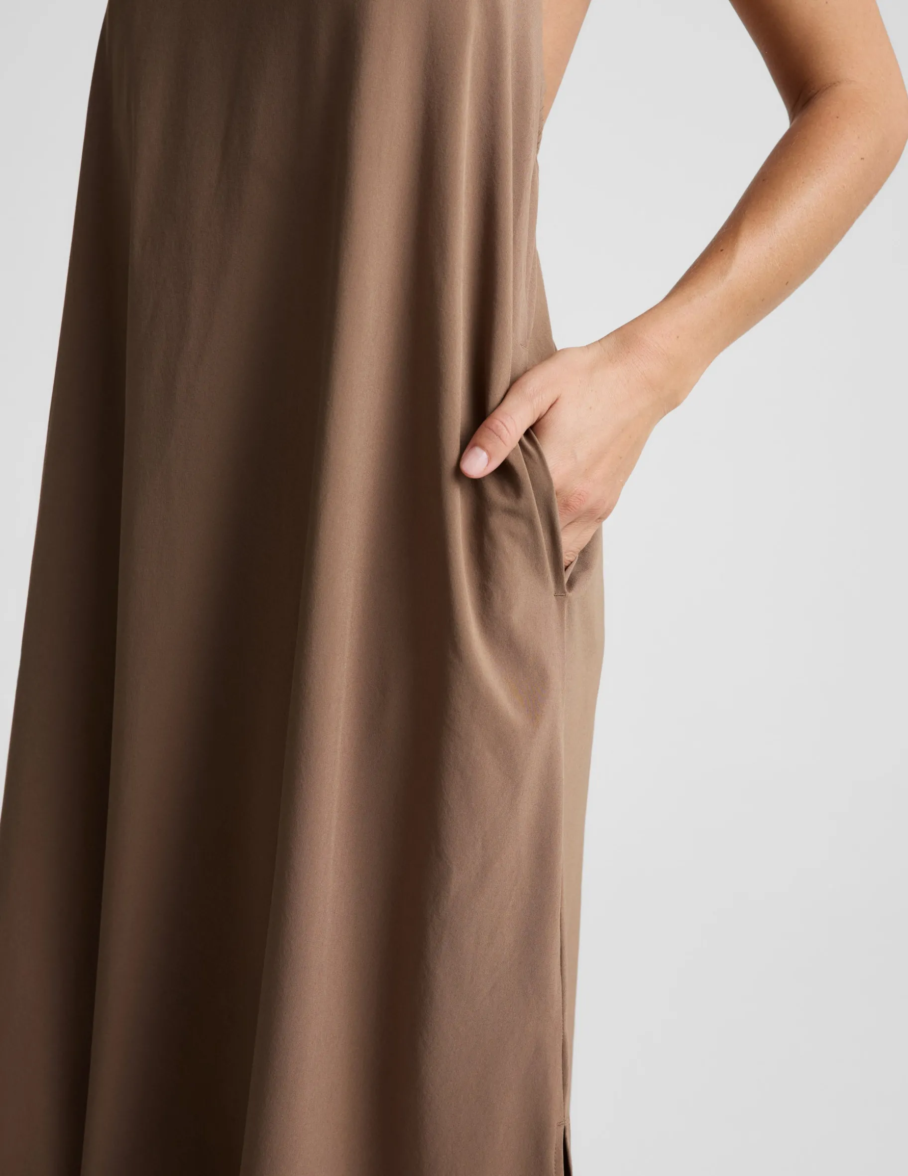 Go With The Flow Halter Dress
