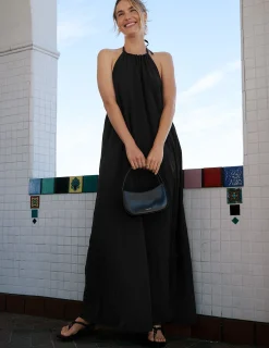 Go With The Flow Halter Dress