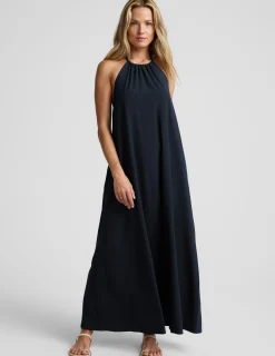 Go With The Flow Halter Dress