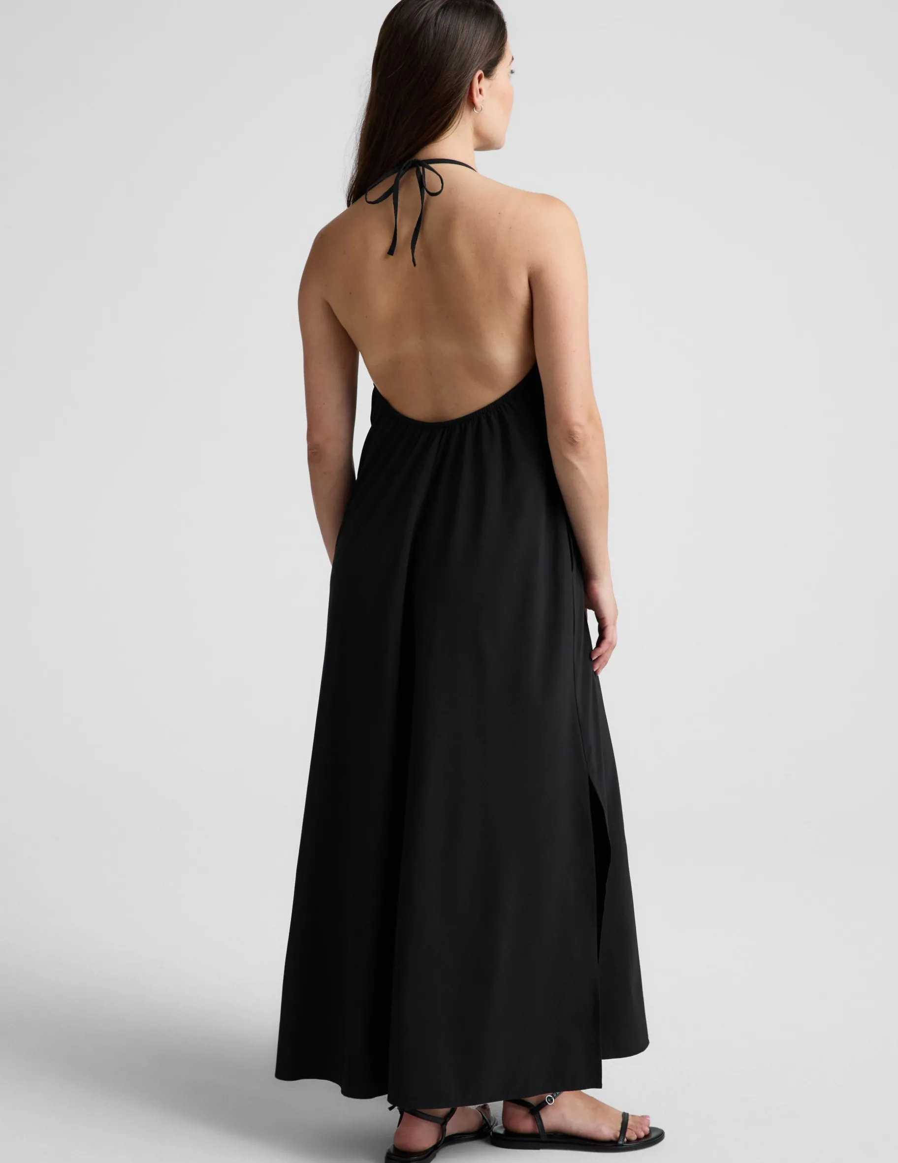 Go With The Flow Halter Dress