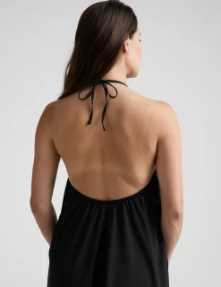 Go With The Flow Halter Dress