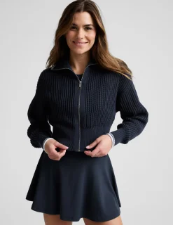 Here's The Stitch Zip Sweater