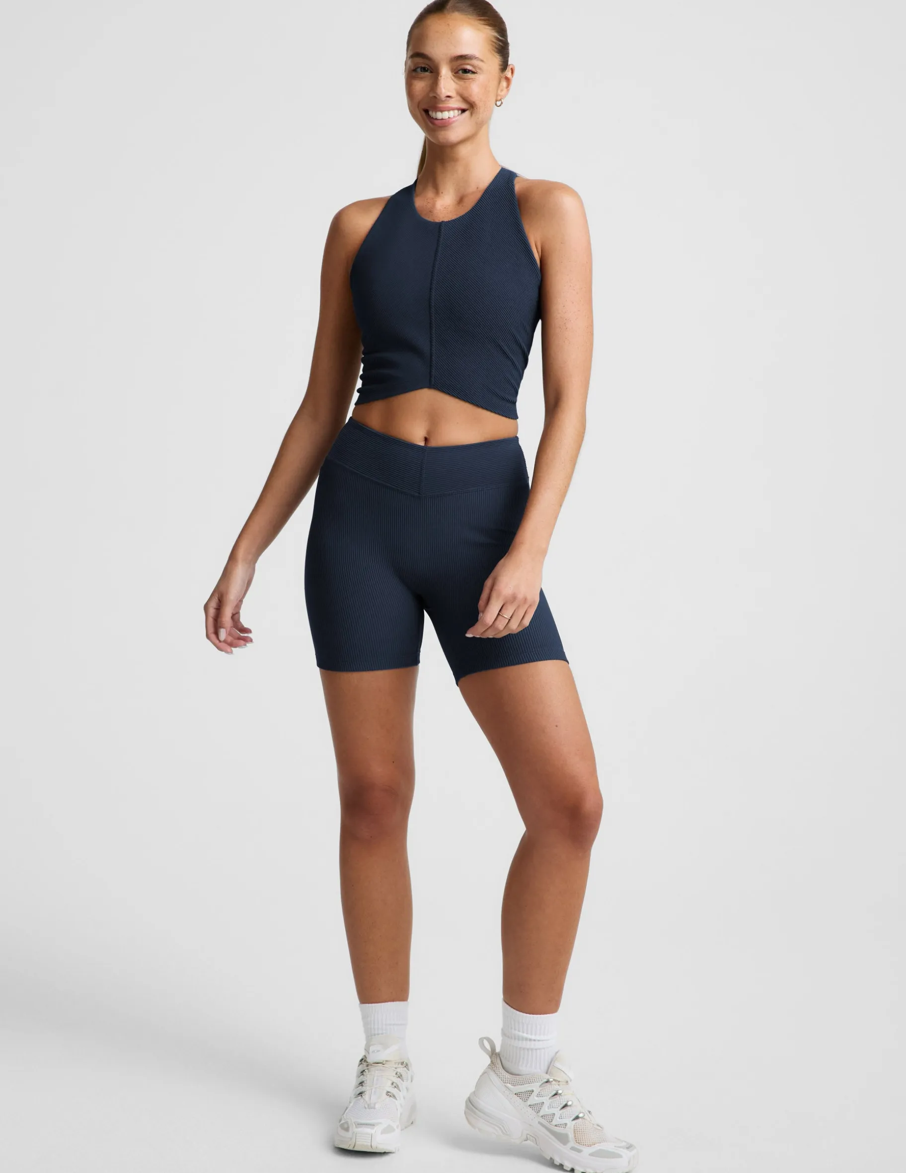 Impulse Ribbed High Neck Tank
