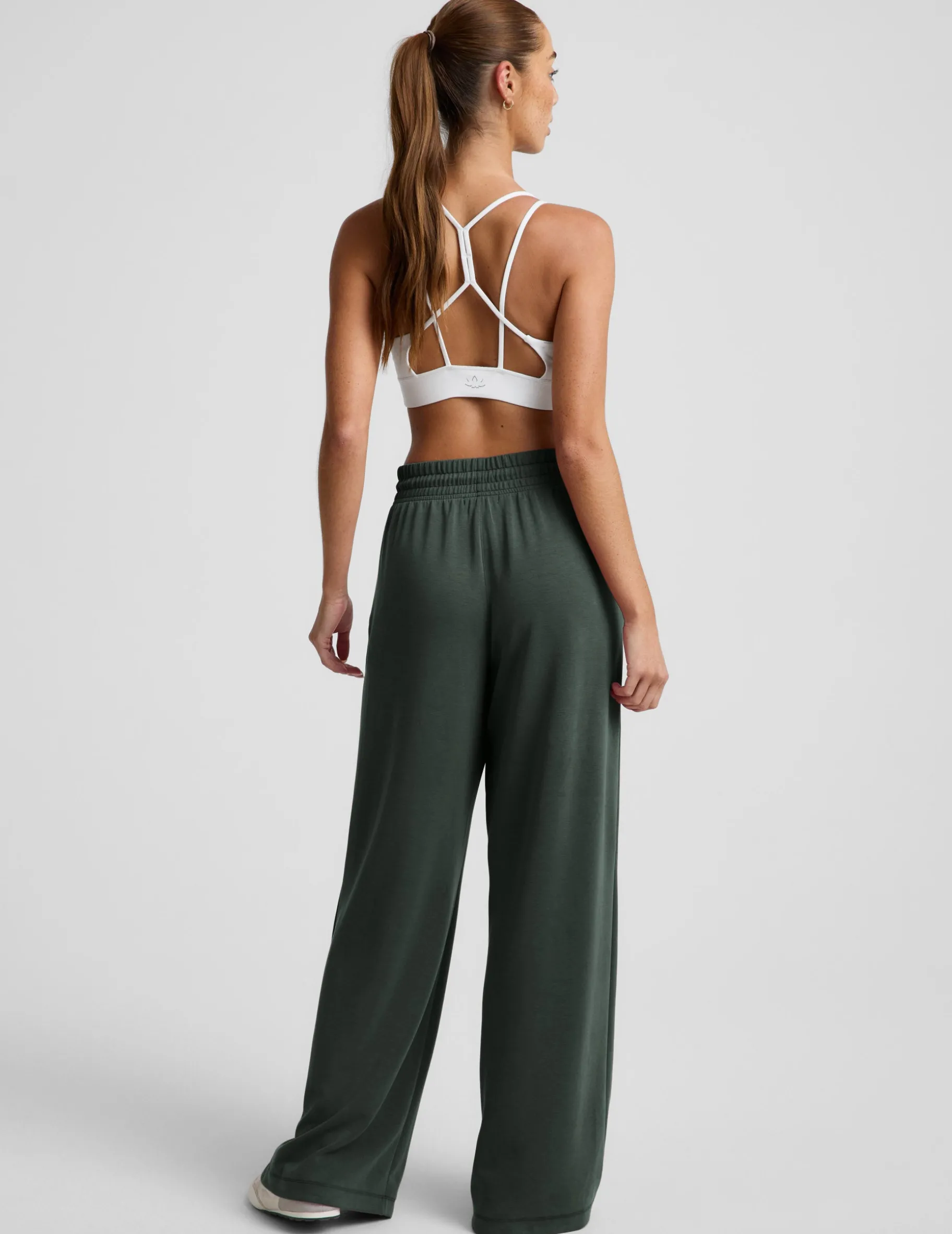 Luxe Sandwash Double Knit Wide Leg Pant