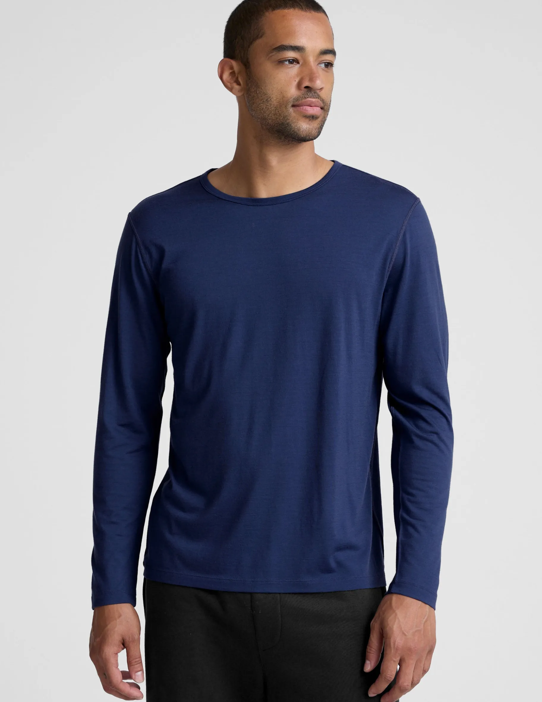 Merino Wool Men's Long Sleeve Crew