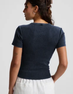 On Repeat Rib Baby Tee