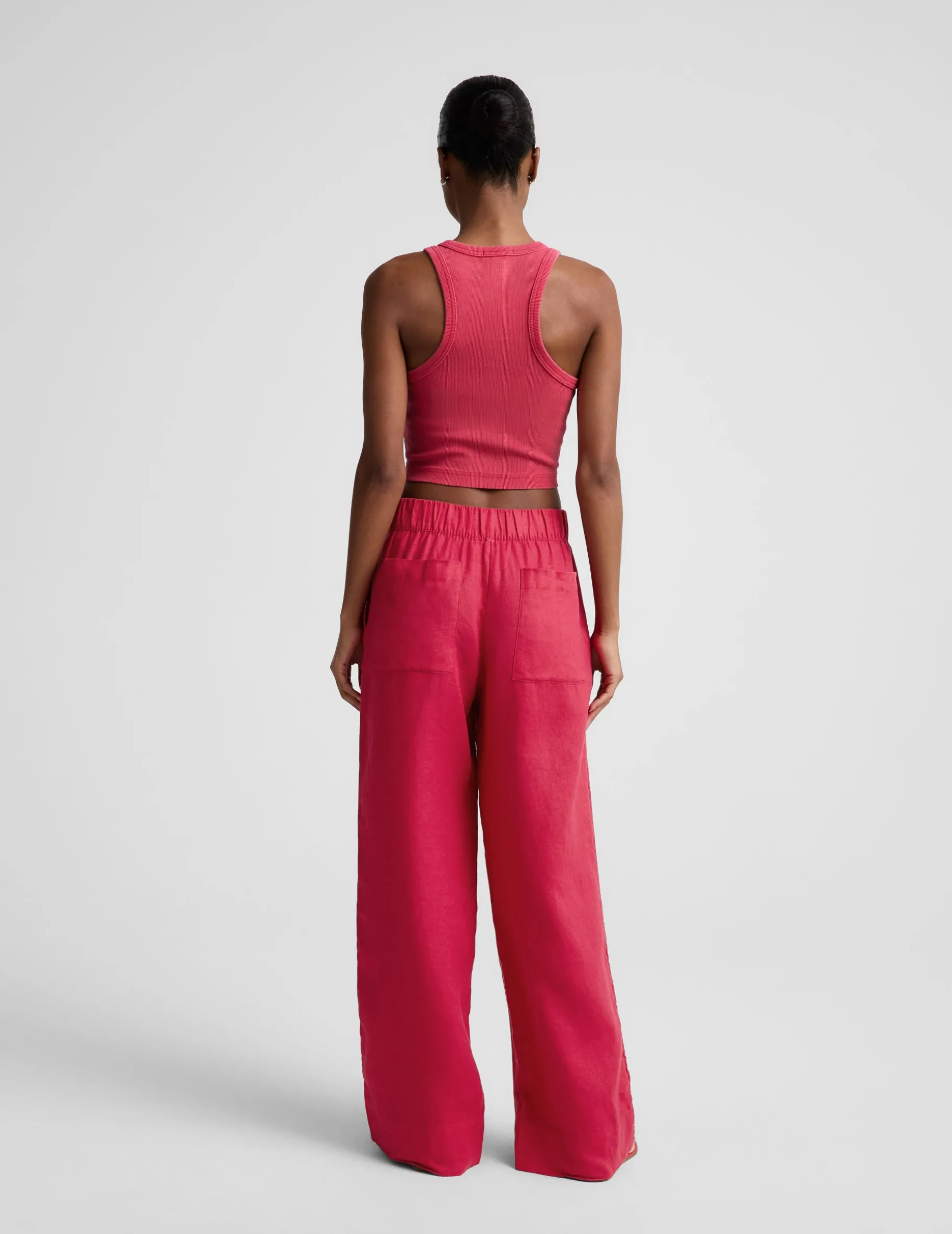 SoftWash Linen Easy Wide Leg Pant 29"
