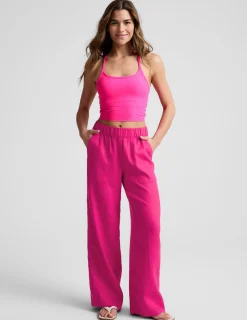SoftWash Linen Easy Wide Leg Pant 31"