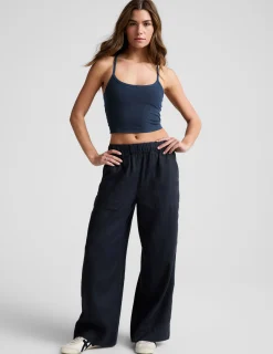 SoftWash Linen Easy Wide Leg Pant 31