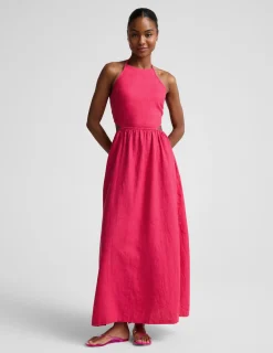 SoftWash Linen Halter Dress