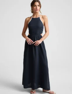 SoftWash Linen Halter Dress