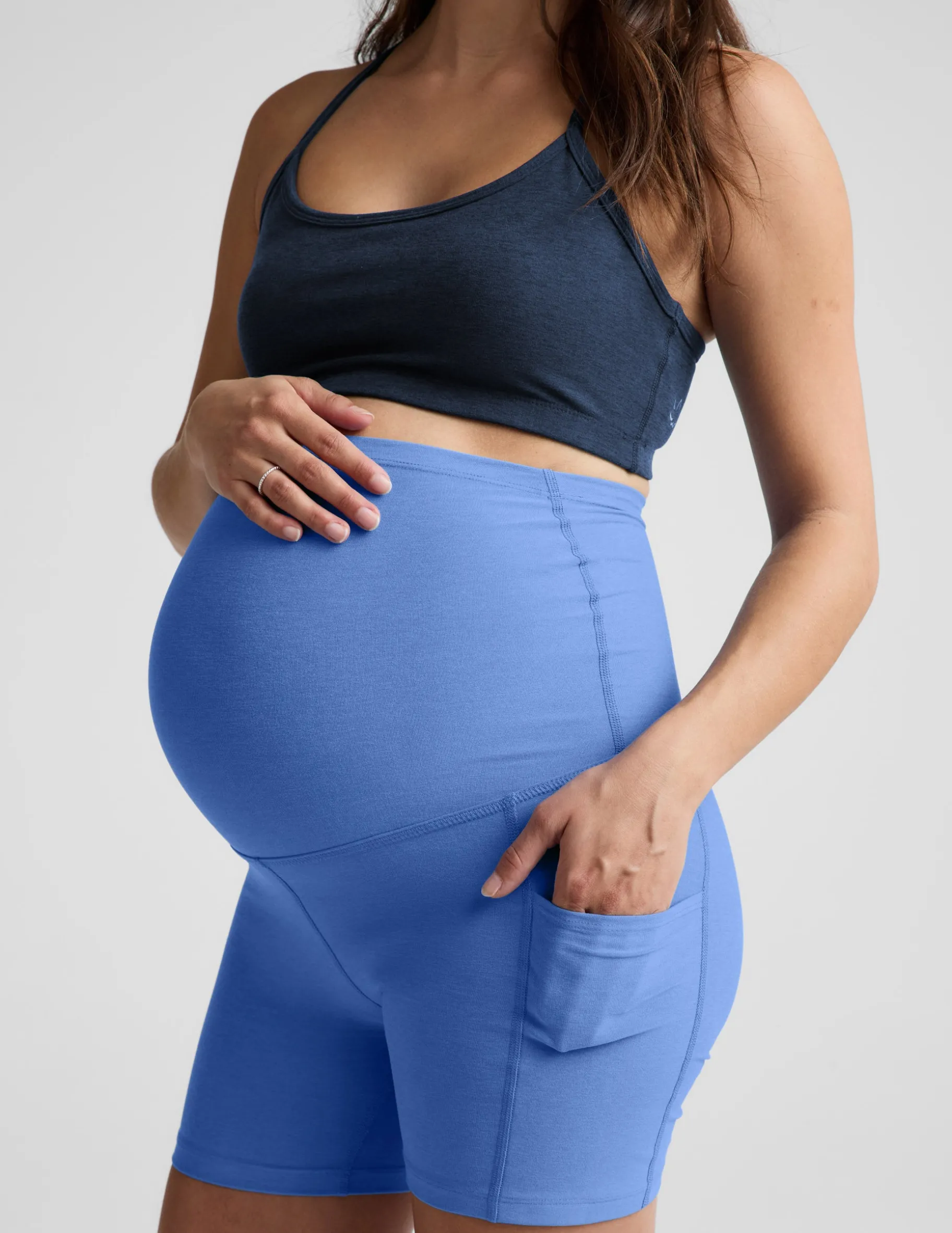 Spacedye™ Keep Pace 5" Maternity Pocket Biker Short