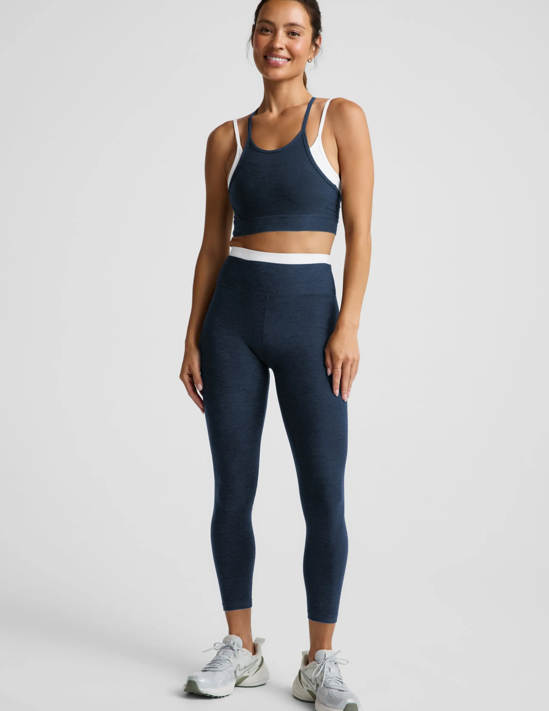 Spacedye™ Layered High Waisted Midi Legging