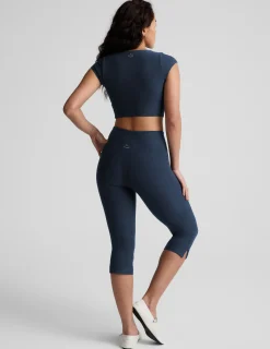 Spacedye™ Mid-Rise Slit Pedal Pusher Legging