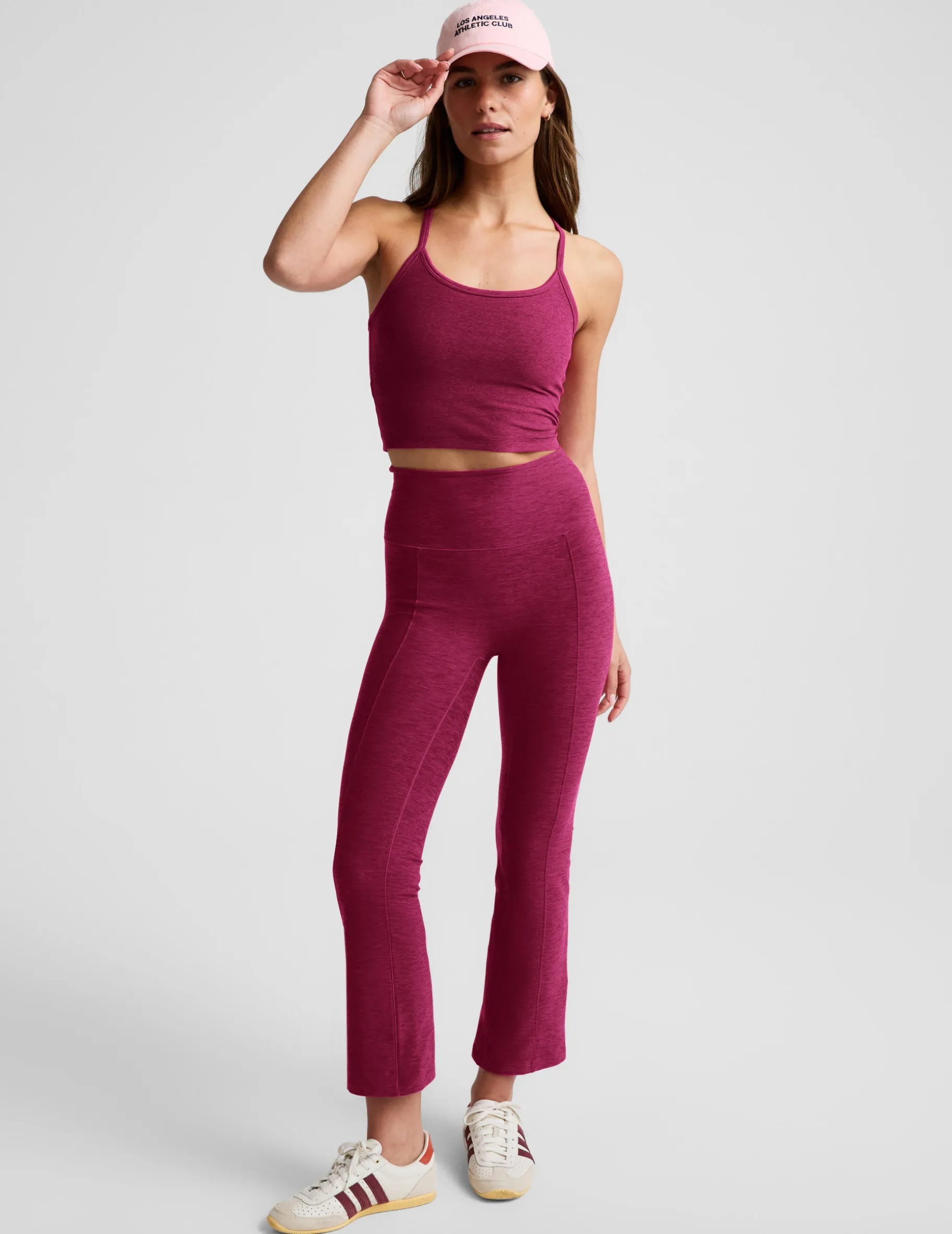 Spacedye™ Pintuck Kick Flare High Waisted Pant