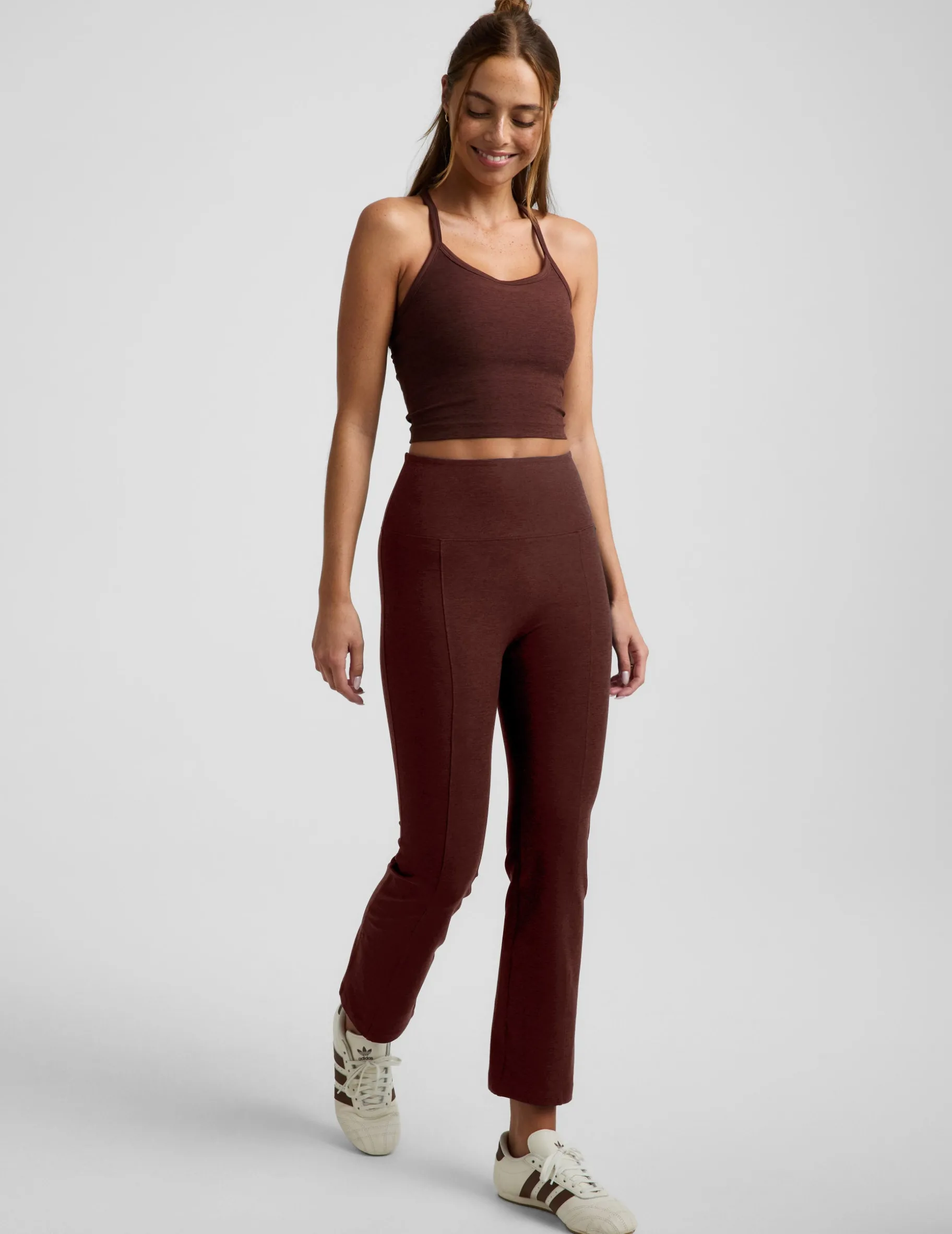 Spacedye™ Pintuck Kick Flare High Waisted Pant