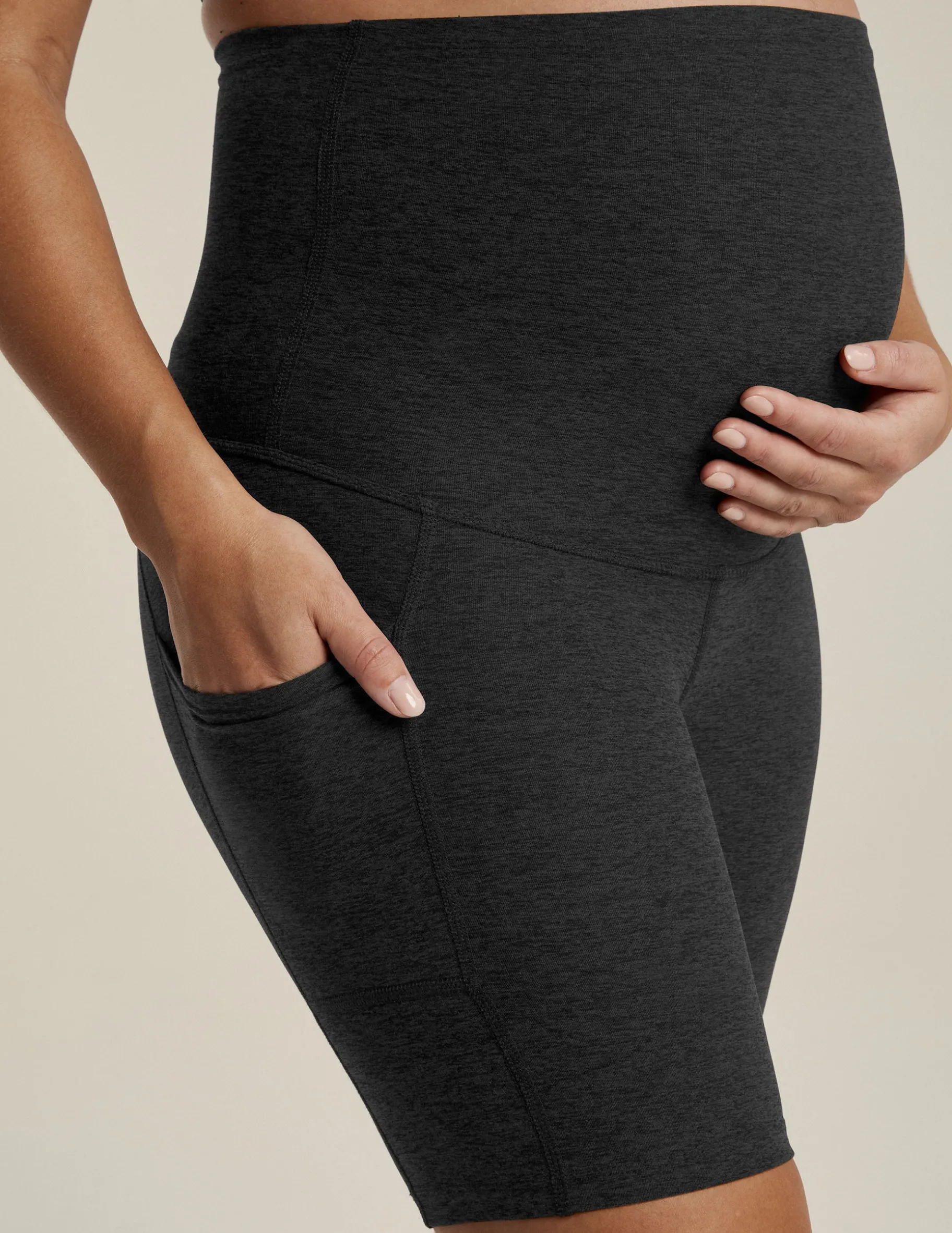 Spacedye™ Pockets Forever Maternity Biker Short