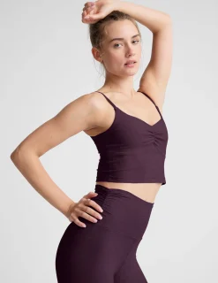 Spacedye™ Raise The Barre Shirred Cropped Tank