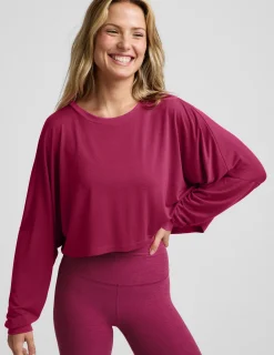 Studio Luxe Cropped Long Sleeve Tee