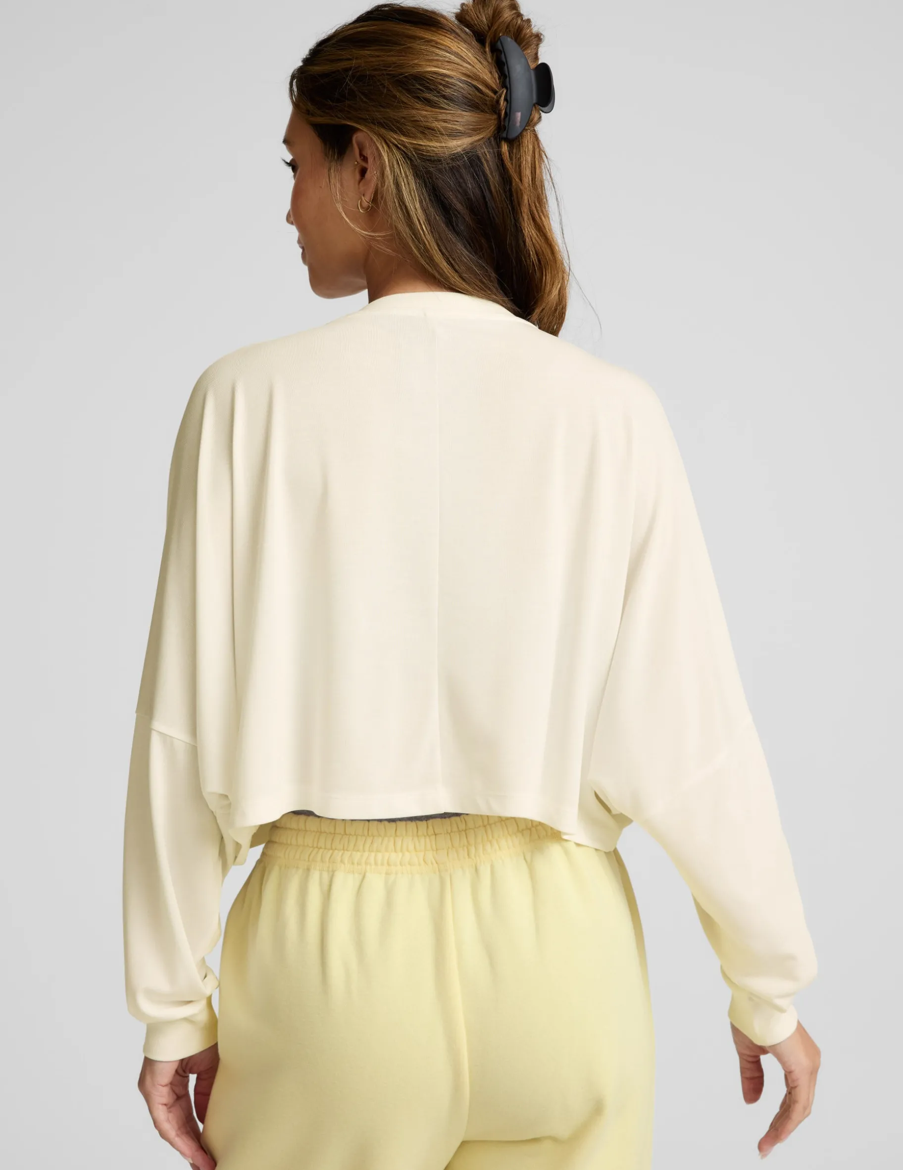 Studio Luxe Cropped Long Sleeve Tee