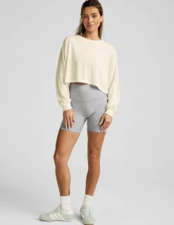 Studio Luxe Cropped Long Sleeve Tee