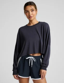 Studio Luxe Cropped Long Sleeve Tee
