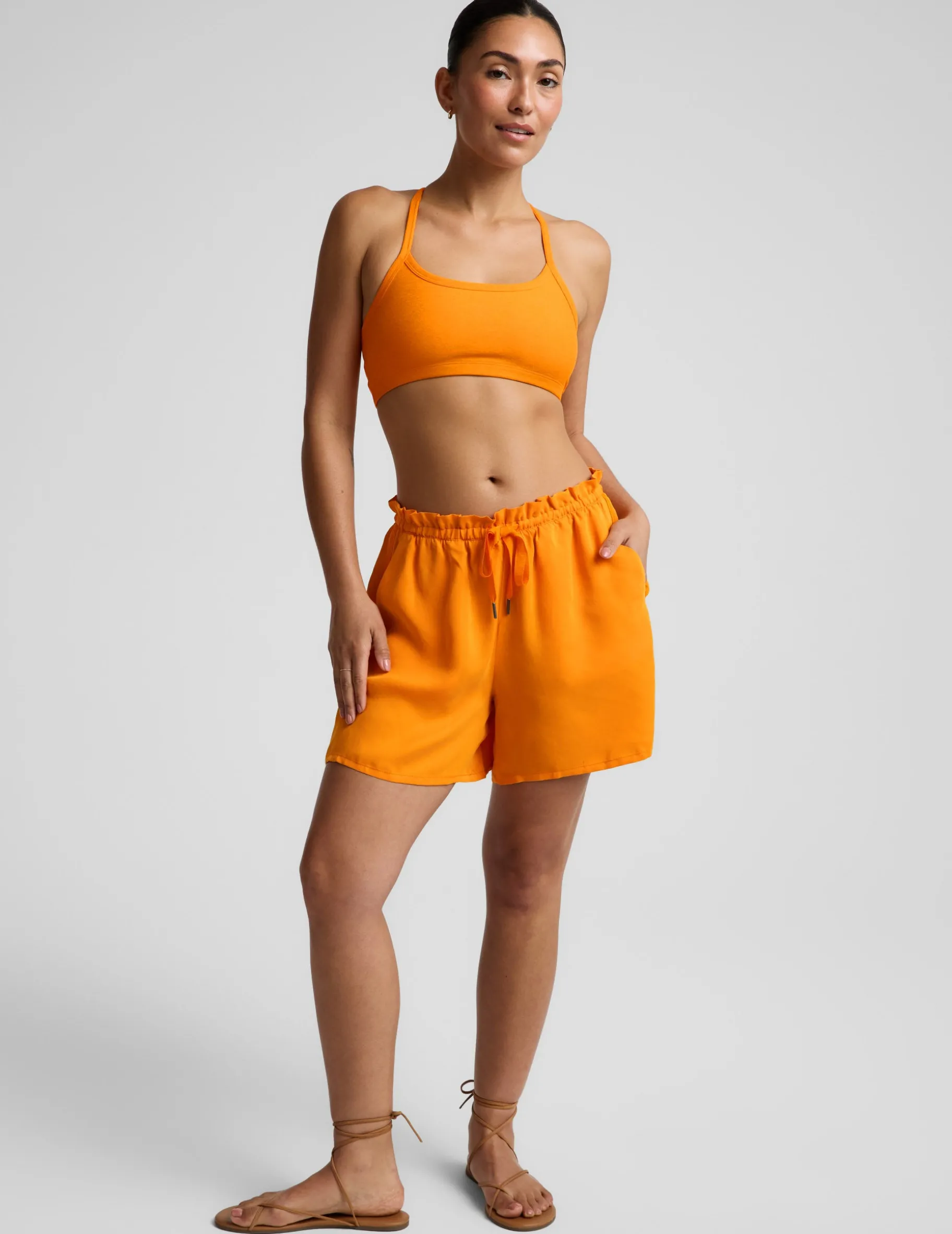 Sunkissed Cupro Drawstring Short