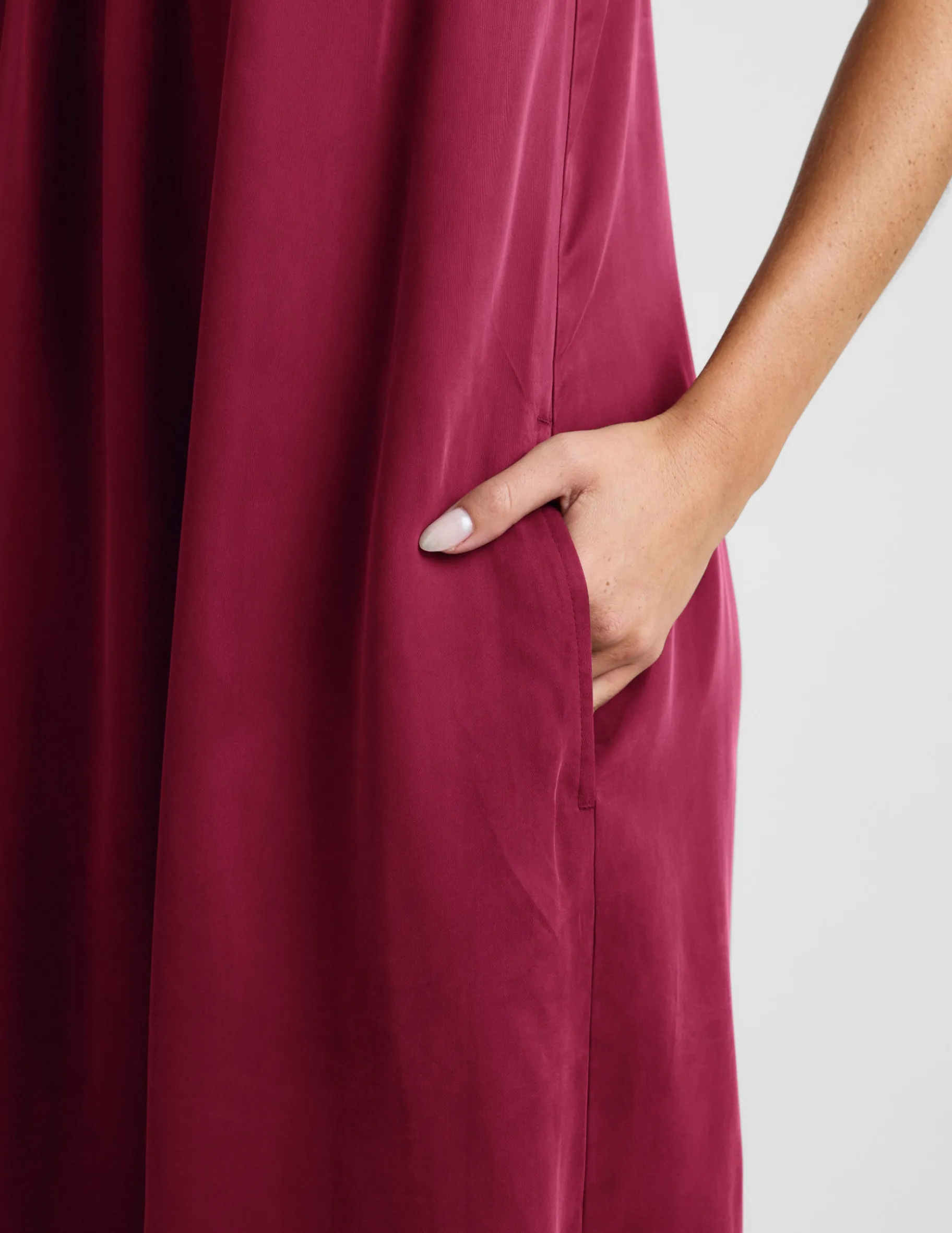 Sunkissed Cupro Maxi Dress