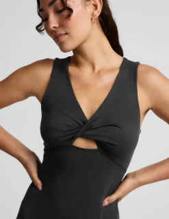 Twist Cutout Midi Dress
